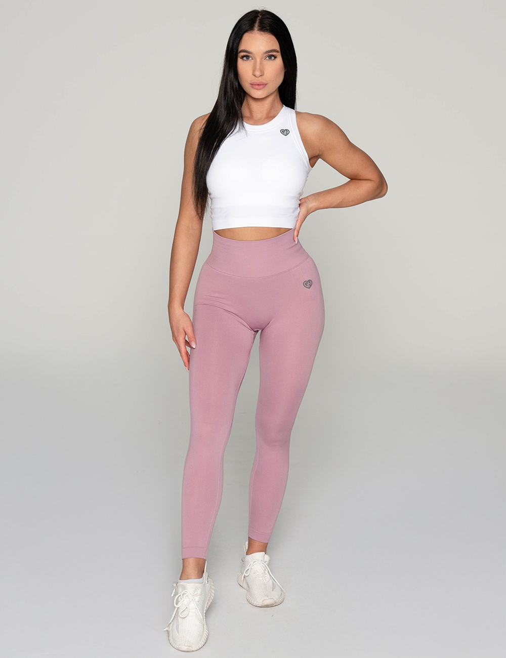 Legginsy Bezszwowe  Scrunch Essence MAUVE - Gymhero