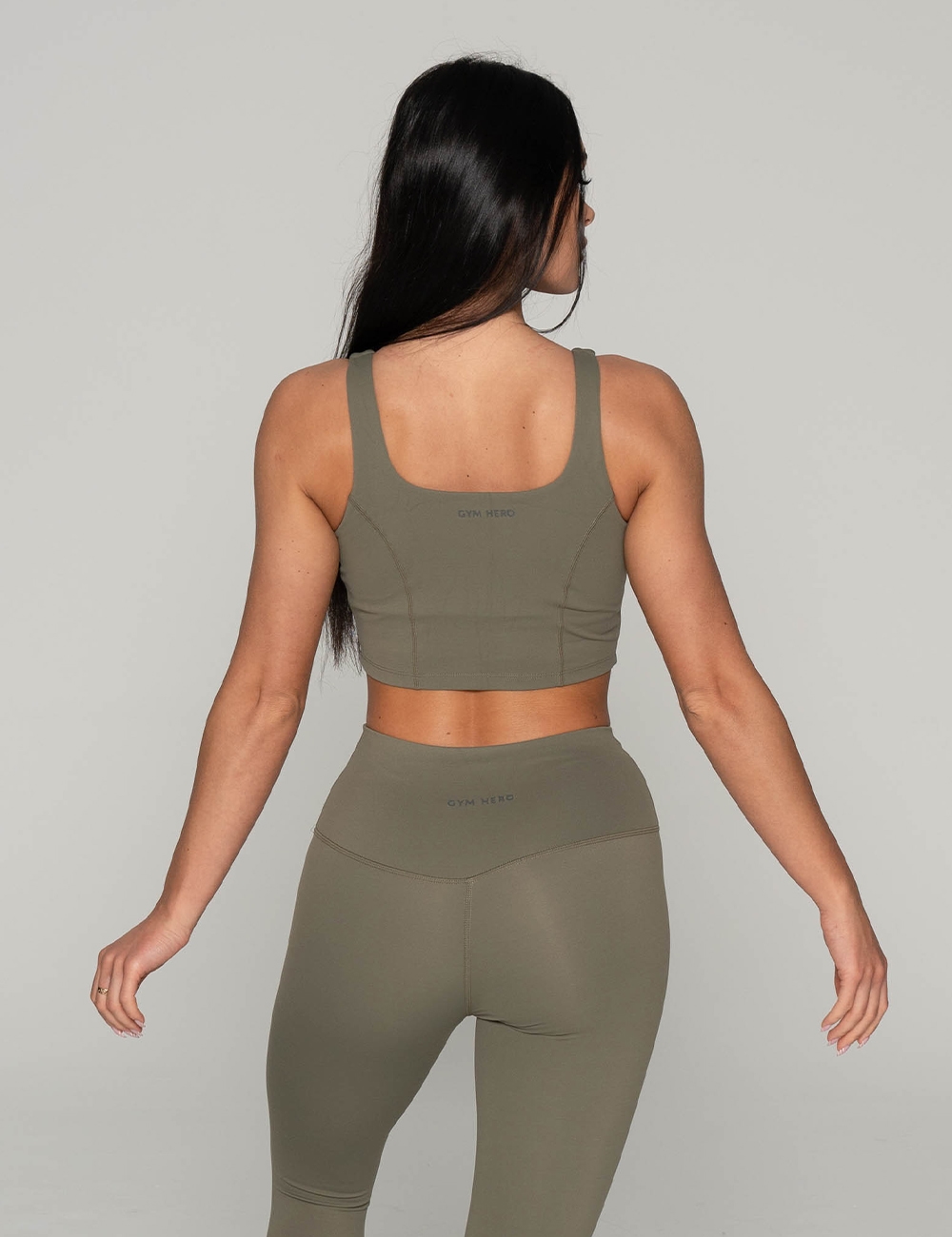 Stanik Sportowy Easy-One Khaki - Gymhero