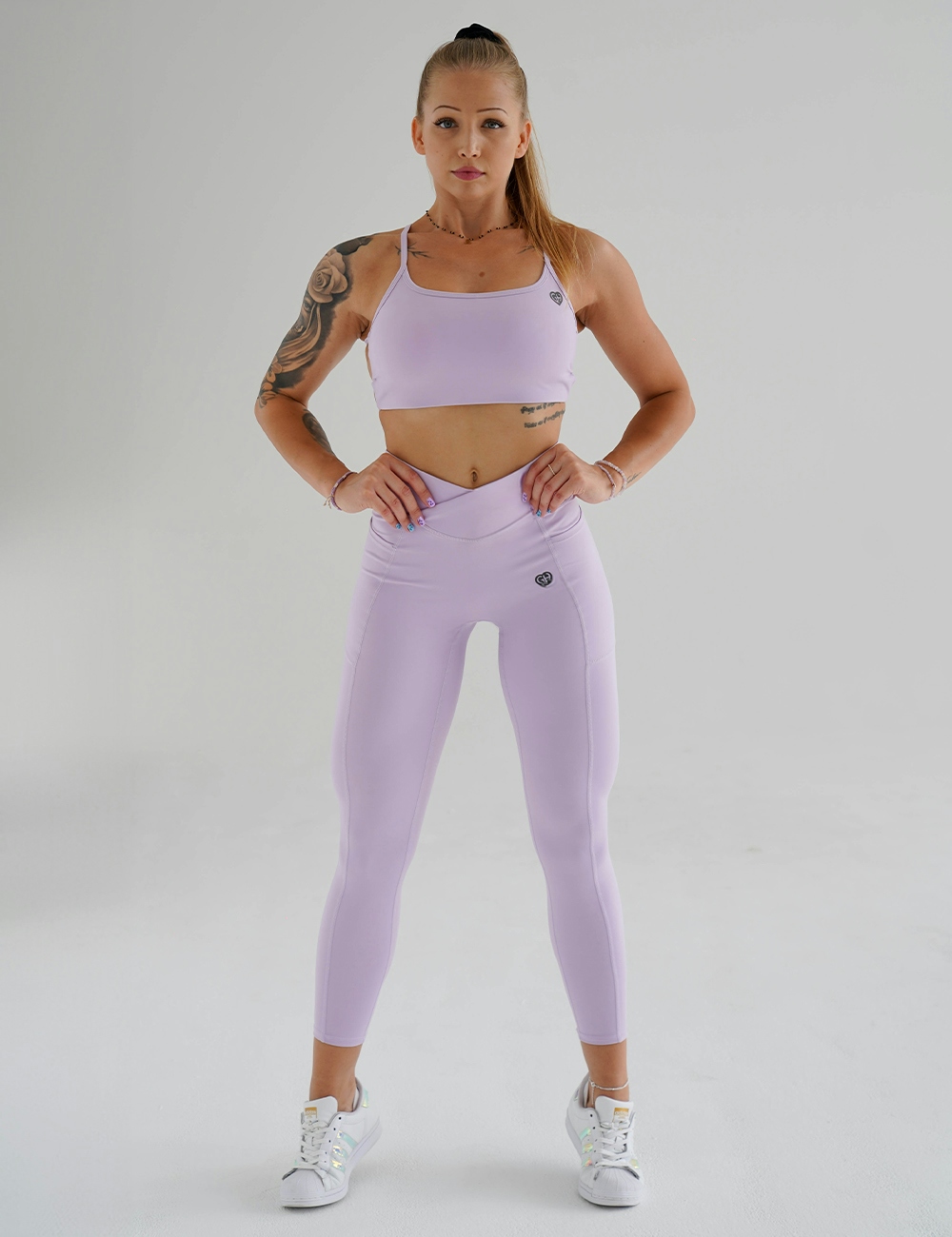 Legginsy Sportowe V-Scrunch Lila - Gymhero