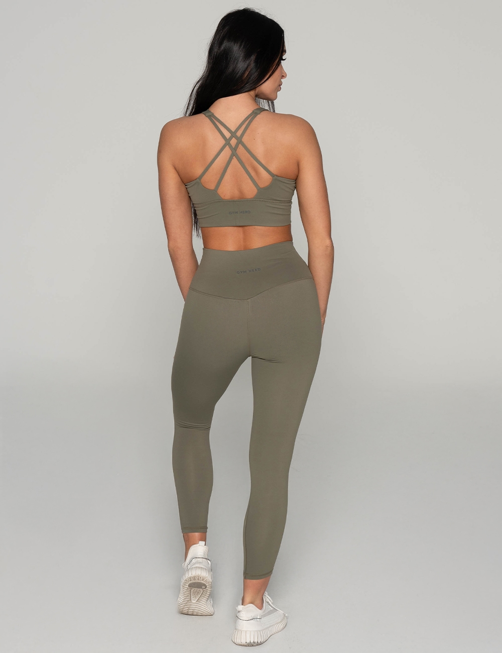 Legginsy Sportowe Easy-one khaki - Gymhero