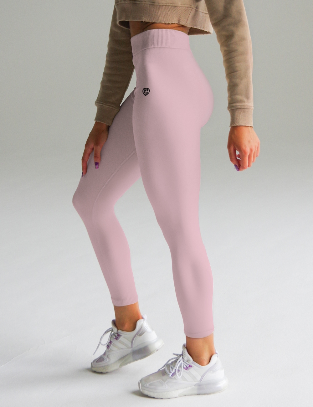 Legginsy Bezszwowe Scrunch 2.0 Różowe - Gymhero