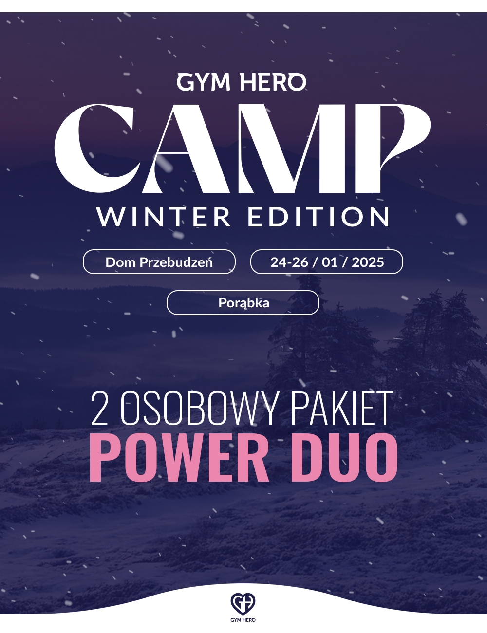 Gym Hero Camp Winter Edition - 2-osobowy pakiet Power Duo - Gymhero