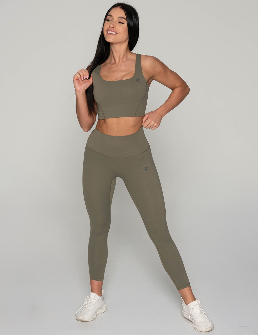 Stanik Sportowy Easy-One Khaki - Gymhero