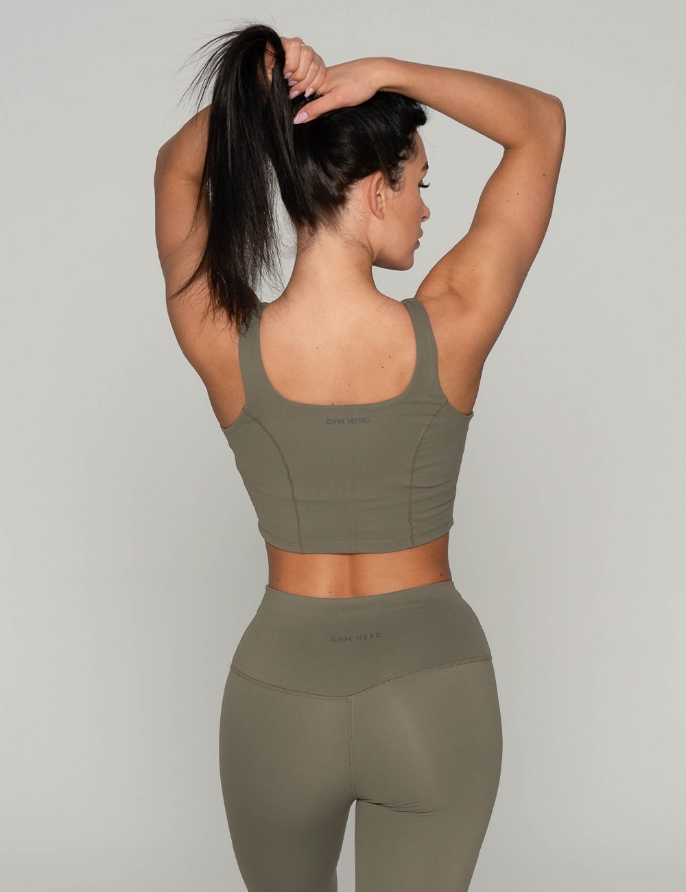 Stanik Sportowy Easy-One Khaki - Gymhero