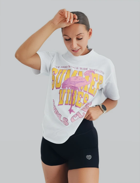 T-Shirt Gym Hero „SUMMER VIBES GIRLS CLUB”