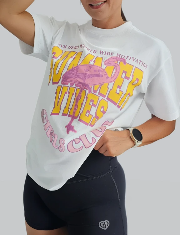 T-Shirt Gym Hero „SUMMER VIBES GIRLS CLUB”